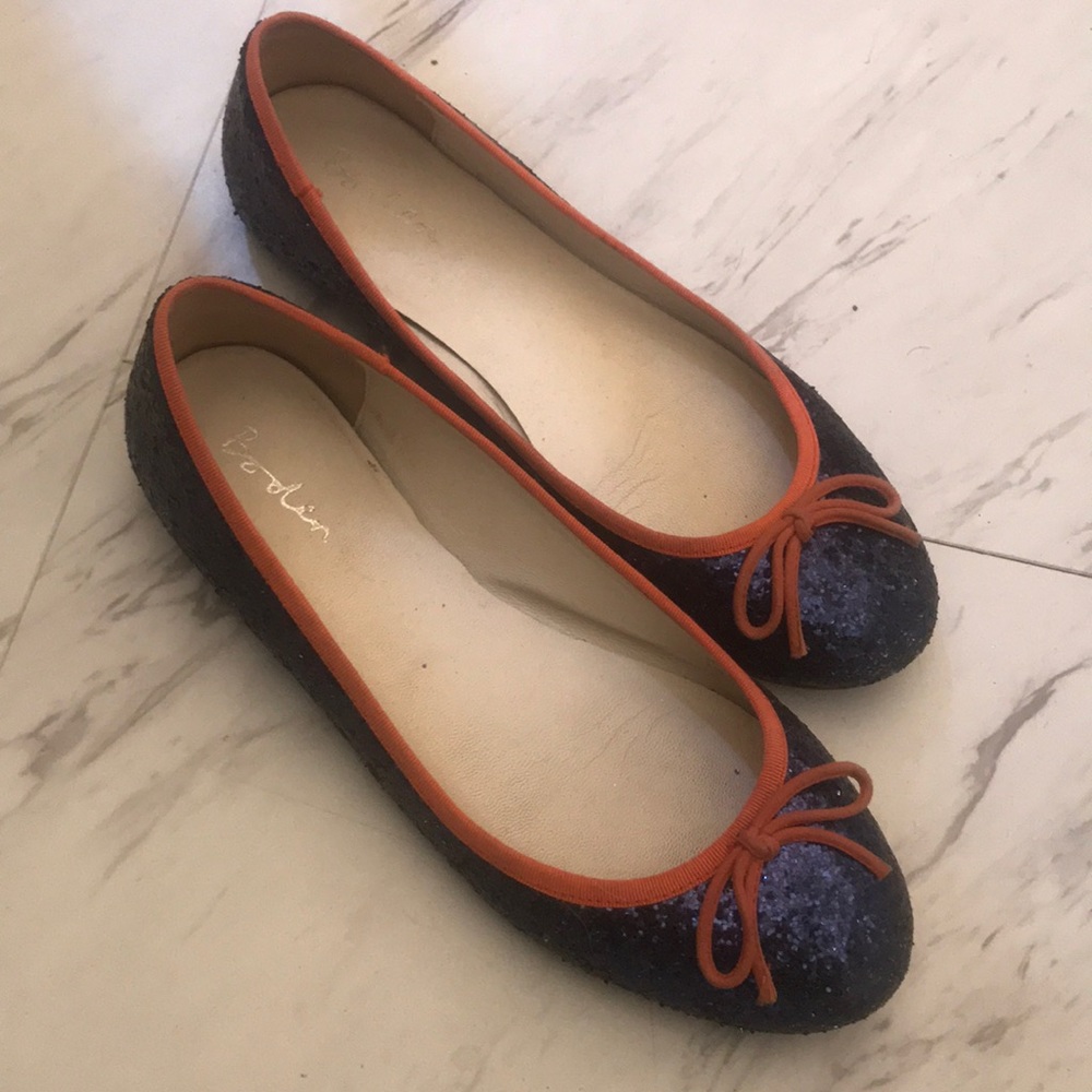 Glitter Boden Ballet Flats